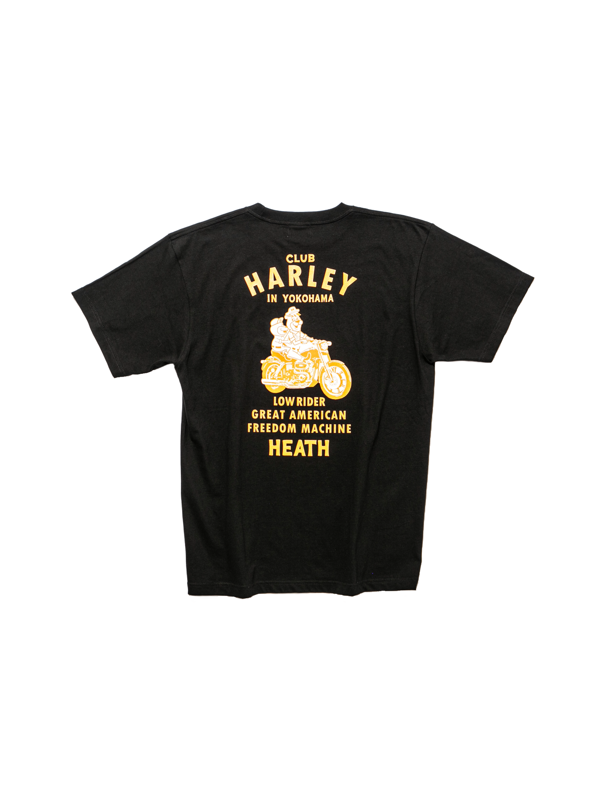 CLUB HARLEY × THE FLAT HEAD コラボTシャツ 40 HEATH × CLUB HARLEY 7.4ozコットンTee